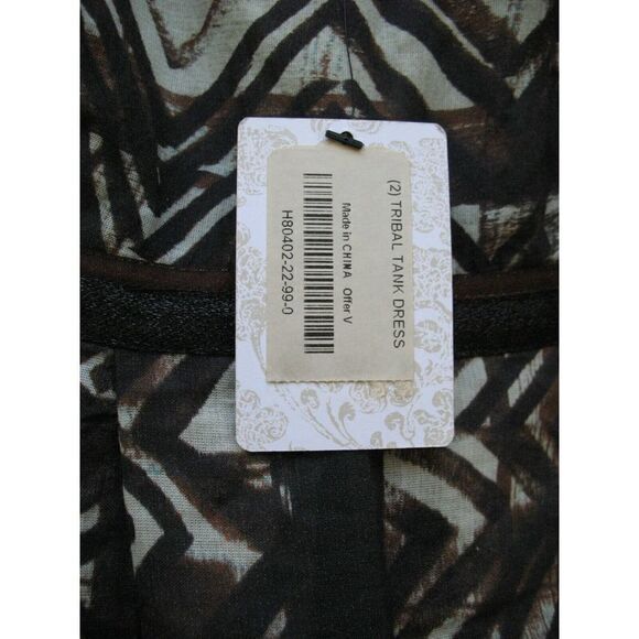 NWT Peruvian Connection Tribal Tank Dress Size 2 - Picture 7 of 10